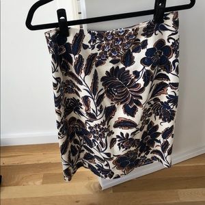Floral pencil skirt